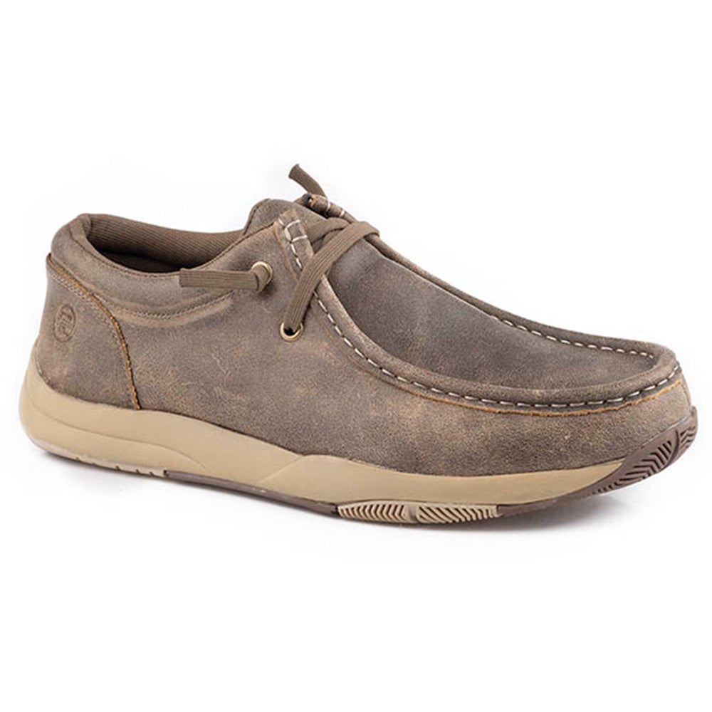 Roper Men s Rustic Brown Leather Chukka 3152 Humdinger Boots